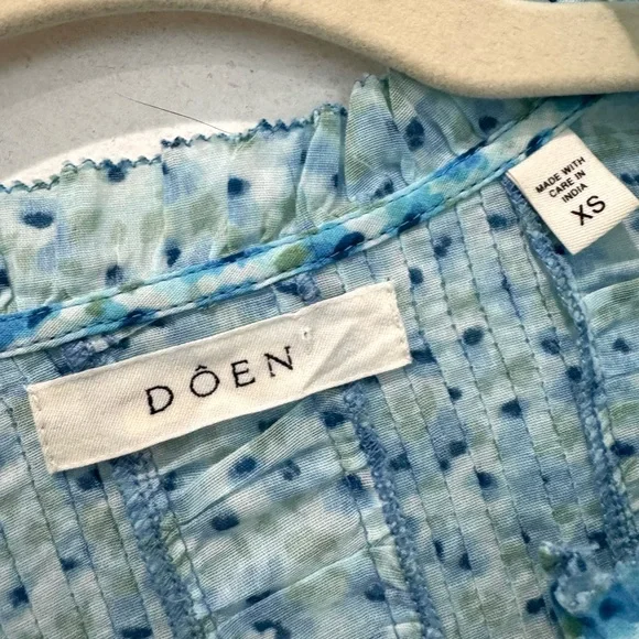 Dôen Haleigh dress in the Bleu Daisy Fields